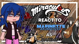 Mlb react to Marinette Akumatized as Nakime | gacha club | kny x Mlb  1/1 🇧🇷🇺🇲