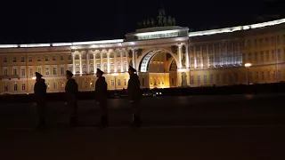 Репетиция парада Победы в Санкт-Петербурге. Командующий парадом.