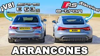 Audi RS e-tron GT vs AMG E63 S: ARRANCONES *EV vs V8*