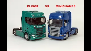 Eligor VS Minichamps SCANIA S450 VS R470 1:43 седельный тягач масштабная модель Model truck tractor