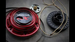 How to Fix Honda Pull Starter Cord and  Recoil Spring at Home . |DIY|