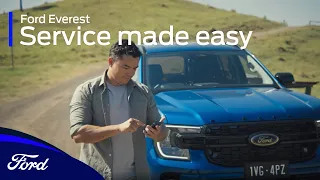 What Ford have done to make servicing an Everest as convenient as possible