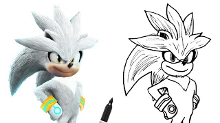 How To Draw SILVER Easy! - Step-by-step Tutorial On Sonic The Hedgehog Character