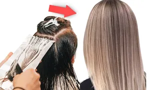 Мелирование на темные русые волосы дома | Окрашивание волос 2023 | Уроки окрашивания волос