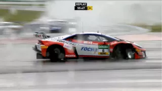 ADAC GT Masters 2016. Race 1 Hockenheimring. Kelvin Snoeks & Philip Geipel Crash