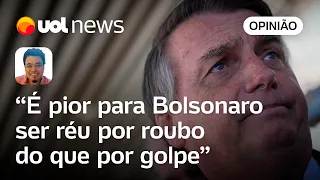 Sakamoto: Para o cabo eleitoral Bolsonaro, é pior ser réu por roubo do que por golpe