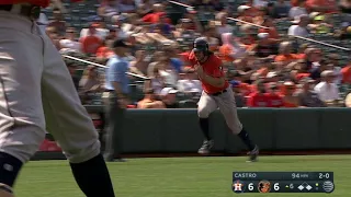 HOU@BAL: Reddick plates Marisnick with a sac fly