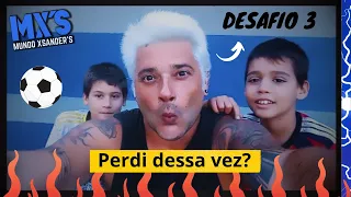 Desafio do Travessão Com Meus Filhos! (Parte 3) E agora, perdi? #mundoxsanders #futebol