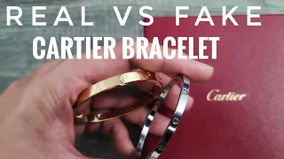 Real Cartier Love Bracelet vs FAKE. How to Spot Genuine Love Bracelet compared to a FAKE REP