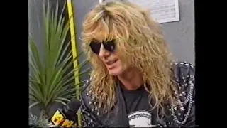 Whitesnake - 1990 Steve Vai & David Coverdale interview (Monsters Of Rock 1990 Headbangers Ball)