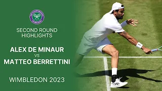 Matteo Berrettini vs Alex de Minaur | Round 2 Match Highlights | Wimbledon 2023 Gameplay