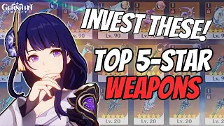 Top 5-Star Weapons You Will NEVER Regret Investing In | Genshin Impact