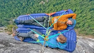 Sleep on the side of a cliff?