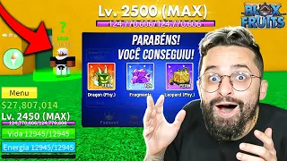 Nova Recompensa DE LEVEL MÁXIMO no BLOX FRUITS!💣💥