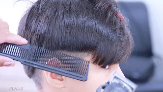 asmr haircut boy hairstyle and hair cutting tutorial