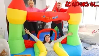 Last To Get Off BOUNCY HOUSE Wins $10,000 Challenge!