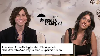 Interview: Aidan Gallagher And Ritu Arya Talk ‘The Umbrella Academy’ Season 3, Spoilers & More