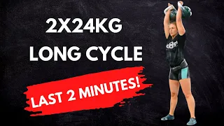 2x24kg Long Cycle 51 reps - LAST 2 MINUTES