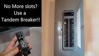 How to use a Tandem Breaker in your Breaker Panel