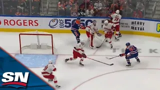 Ryan Nugent-Hopkins Scores On Open Net After Frederik Andersen Gets Caught Out Of Position