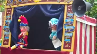 Punch and Judy Show at London Covent Garden May Fayre