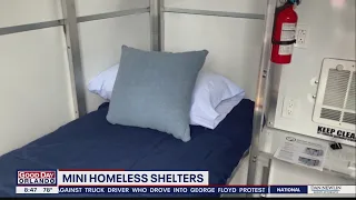 Mini homeless shelters