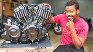 Rebuilding A Motorcycle Motor!! (Indian ThunderStroke 116)