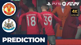 (4K) FIFA24 - Manchester United vs Newcastle FC - PS5 - Prediction - EPL Season 23/24 - Matchday 34