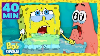 Los momentos más tristes de Bob Esponja durante 40 minutos. | Bob Esponja en Español