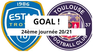 Troyes - Toulouse [0-(1)] GOAL 15' (Amine Adli) 24ème journée 2020/21
