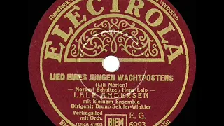 1st RECORDING OF: Lili Marlene - Lale Andersen (1939 version)