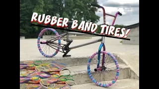 WILL IT RIDE!? (RUBBER BAND BMX TIRES)