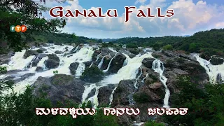 Ganalu Falls Brimming with Water in Malavalli Taluk in Mandya District of Karnataka