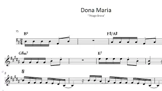 Dona Maria - Thiago Brava | Partitura #partiturasonline