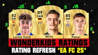 FIFA 25 | BIGGEST WONDERKIDS RATING UPGRADES (EA FC 25)! 😱🔥 ft. Wirtz, Lamine Yamal, Palmer…