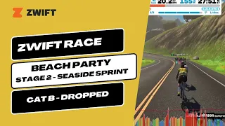 Zwift Racing Beach Part Stage 2 - Seaside Sprint - B cat - Blow Up