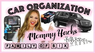 Car Organization and Mommy Hacks. Family Of 6