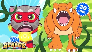 🦖🎃 Magic Dinosaurs, Pumpkin Monsters, and More! Talking Tom Heroes (Cartoon Compilation)