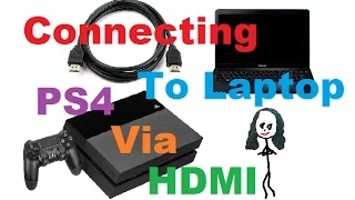 Trying To Connect My PS4 To My Laptop With HDMI