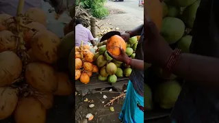 13 Seconds Coconut Water Challenge | Fresh Coconut Juice |Coconut Water Benifits | Auroville #shorts