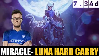 MIRACLE- playing LUNA HC   7.34d - DOTA 2 HIGHEST MMR MATCH #dota2  #dota2gameplay