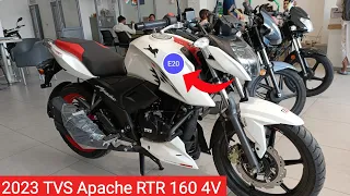 All New 2023 TVS Apache RTR 160 4V Bs7 Details Review | On Road Price 😱 New Updates