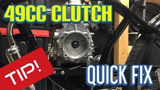 49cc Clutch Quick Fix Tip with a Bike Not Moving