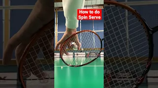 Secret of Spin Serve | BADMINTON