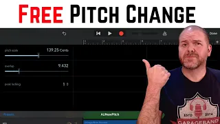 How to CHANGE PITCH in GarageBand iOS? (440 to 432Hz?)