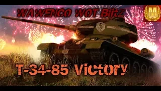 T-34-85 Victory Mastery Feat JTAIKILLHAHA 7 kills 2817 damages Raseiniai WOT Blitz
