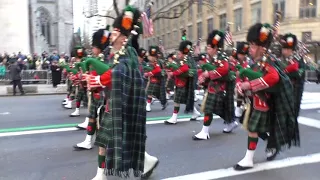 St. Patrick's Day Parade~2018~FDNY Emerald Society Pipes and Drum Band~NYCParadelife