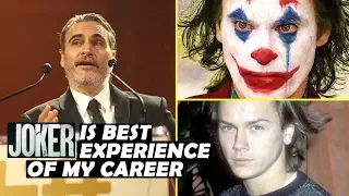 Joaquin Phoenix Pays Tribute To River & Says Joker Is Greatest Experience Of Career