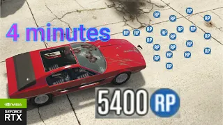 How to rank up fast Gta Online get 5.000 RP in just 4 minutes !