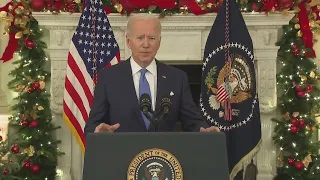 President Biden talks about response to COVID surge